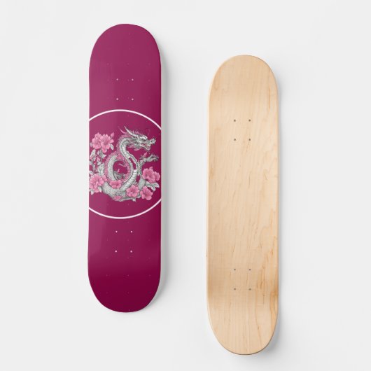Blume Dragon Skateboard (Vorderseite)