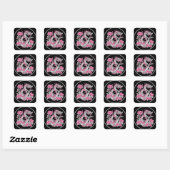 Blume Dragon Sticker (Blatt)