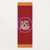 Blume Dragon Yoga Mat Yogamatte (Rückseite)