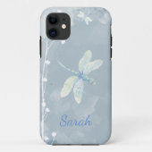 Blume Dragonfly Individuelle Name Case-Mate iPhone Hülle (Rückseite)