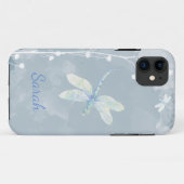Blume Dragonfly Individuelle Name Case-Mate iPhone Hülle (Rückseite (Horizontal))