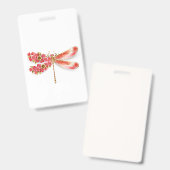 Blume Dragonfly mit Schmucksakura Ausweis (Vorder- & Rückseite)