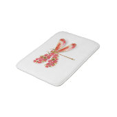 Blume Dragonfly mit Schmucksakura Badematte (Schrägansicht)