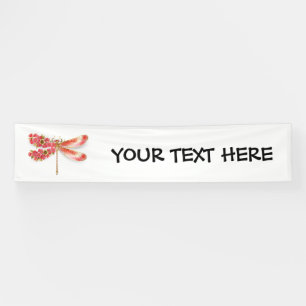 Blume Dragonfly mit Schmucksakura Banner