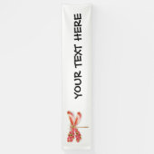 Blume Dragonfly mit Schmucksakura Banner (Vertikal)