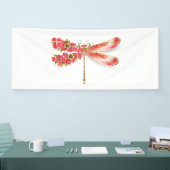 Blume Dragonfly mit Schmucksakura Banner (Messe)