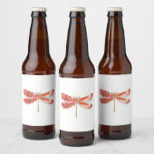 Blume Dragonfly mit Schmucksakura Bierflaschenetikett (Flaschen)