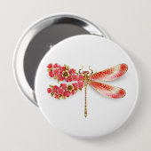 Blume Dragonfly mit Schmucksakura Button (Vorne & Hinten)