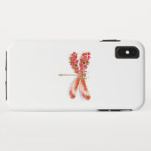 Blume Dragonfly mit Schmucksakura Case-Mate iPhone Hülle (Rückseite (Horizontal))