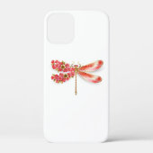 Blume Dragonfly mit Schmucksakura Case-Mate iPhone Hülle (Rückseite)