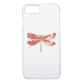 Blume Dragonfly mit Schmucksakura Case-Mate iPhone Hülle (Rückseite)