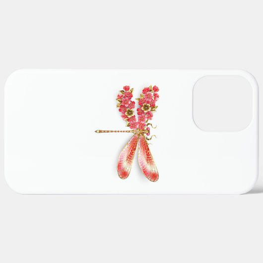 Blume Dragonfly mit Schmucksakura Case-Mate iPhone Hülle (Hinten (horizontal))