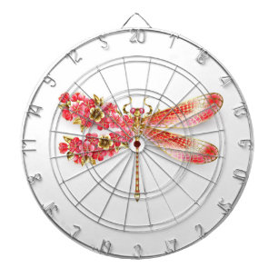 Blume Dragonfly mit Schmucksakura Dartscheibe