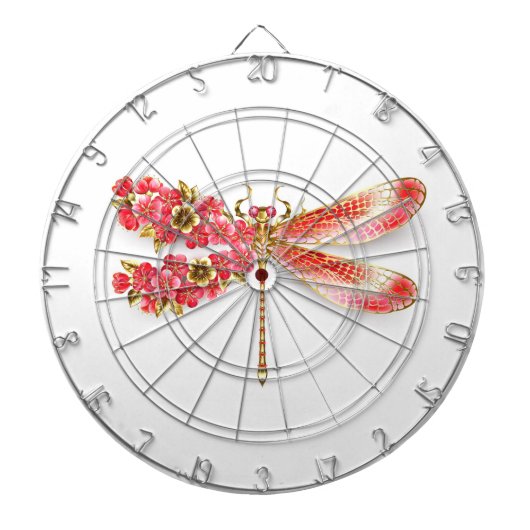 Blume Dragonfly mit Schmucksakura Dartscheibe (vorne)