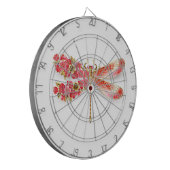 Blume Dragonfly mit Schmucksakura Dartscheibe (Vorderseite Links)