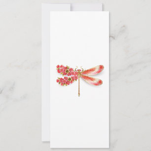 Blume Dragonfly mit Schmucksakura Feiertagskarte