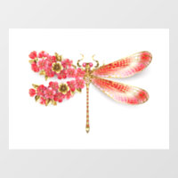 Blume Dragonfly mit Schmucksakura