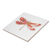 Blume Dragonfly mit Schmucksakura Fliese (Seite)