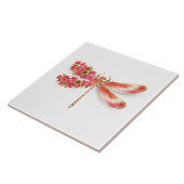 Blume Dragonfly mit Schmucksakura Fliese (Seite)