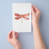 Blume Dragonfly mit Schmucksakura Flyer (Handgriff)