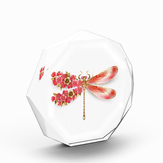 Blume Dragonfly mit Schmucksakura Fotoblock (Links)