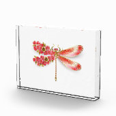 Blume Dragonfly mit Schmucksakura Fotoblock (Rechts)