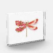 Blume Dragonfly mit Schmucksakura Fotoblock (Links)
