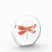 Blume Dragonfly mit Schmucksakura Fotoblock (Links)