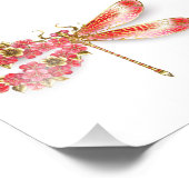 Blume Dragonfly mit Schmucksakura Fotodruck (Ecke)