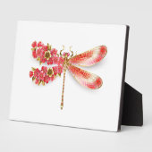 Blume Dragonfly mit Schmucksakura Fotoplatte (Seite)