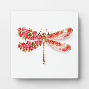 Blume Dragonfly mit Schmucksakura Fotoplatte