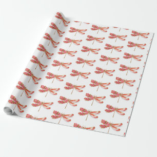 Blume Dragonfly mit Schmucksakura Geschenkpapier