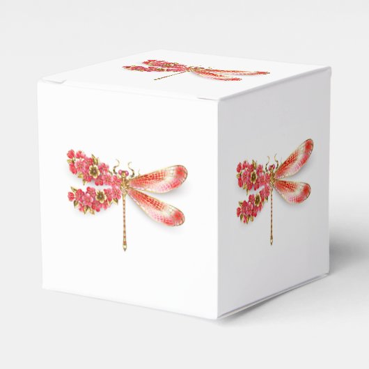Blume Dragonfly mit Schmucksakura Geschenkschachtel (Vorderseite)