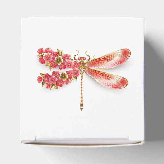 Blume Dragonfly mit Schmucksakura Geschenkschachtel (Oben)