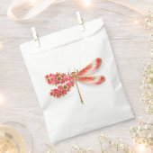 Blume Dragonfly mit Schmucksakura Geschenktütchen (Ausgeschnitten)