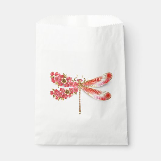 Blume Dragonfly mit Schmucksakura Geschenktütchen (Vorderseite)
