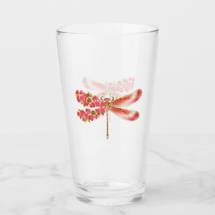 Blume Dragonfly mit Schmucksakura Glas