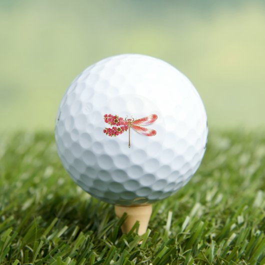 Blume Dragonfly mit Schmucksakura Golfball (Insitu T-Shirt)