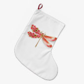 Blume Dragonfly mit Schmucksakura Großer Weihnachtsstrumpf (Vorderansicht (hängend))