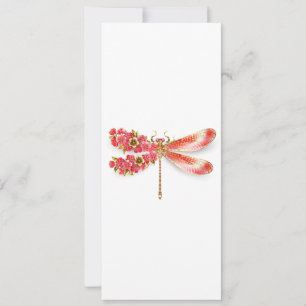 Blume Dragonfly mit Schmucksakura Hinweiskarte