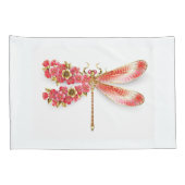Blume Dragonfly mit Schmucksakura Kissenbezug (Rückseite-Rechts)