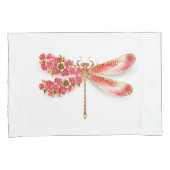 Blume Dragonfly mit Schmucksakura Kissenbezug (Vorderseite-Rechts)