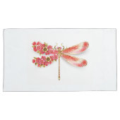 Blume Dragonfly mit Schmucksakura Kissenbezug (Vorderseite-Rechts)
