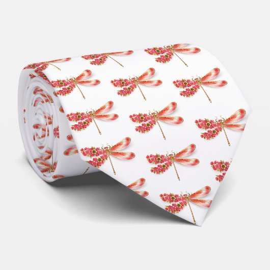 Blume Dragonfly mit Schmucksakura Krawatte (Gerollt)