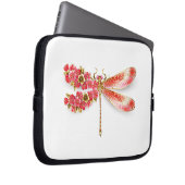 Blume Dragonfly mit Schmucksakura Laptopschutzhülle (Vorne Rechts)