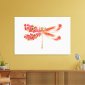 Blume Dragonfly mit Schmucksakura Leinwanddruck (Insitu (Wohnzimmer))