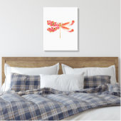 Blume Dragonfly mit Schmucksakura Leinwanddruck (Insitu (Schlafzimmer))