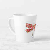 Blume Dragonfly mit Schmucksakura Milchtasse (Linke Ecke)