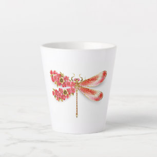Blume Dragonfly mit Schmucksakura Milchtasse