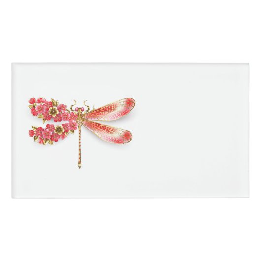 Blume Dragonfly mit Schmucksakura Namenschild (Vorderseite)